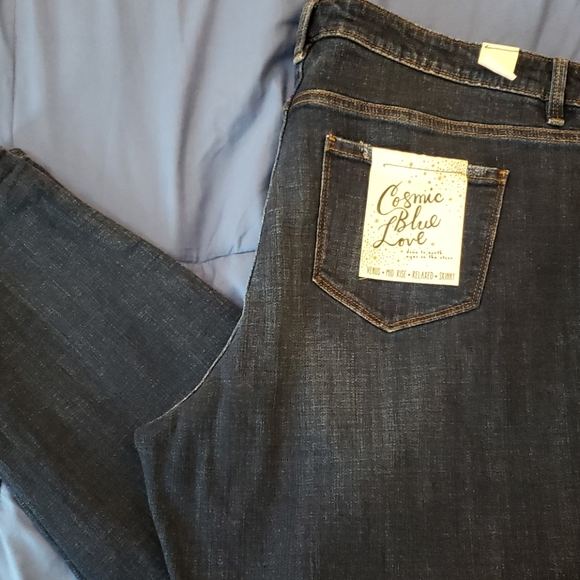 cosmic blue love Denim - Cosmic Blue Love 18W Boyfriend Jeans NWT